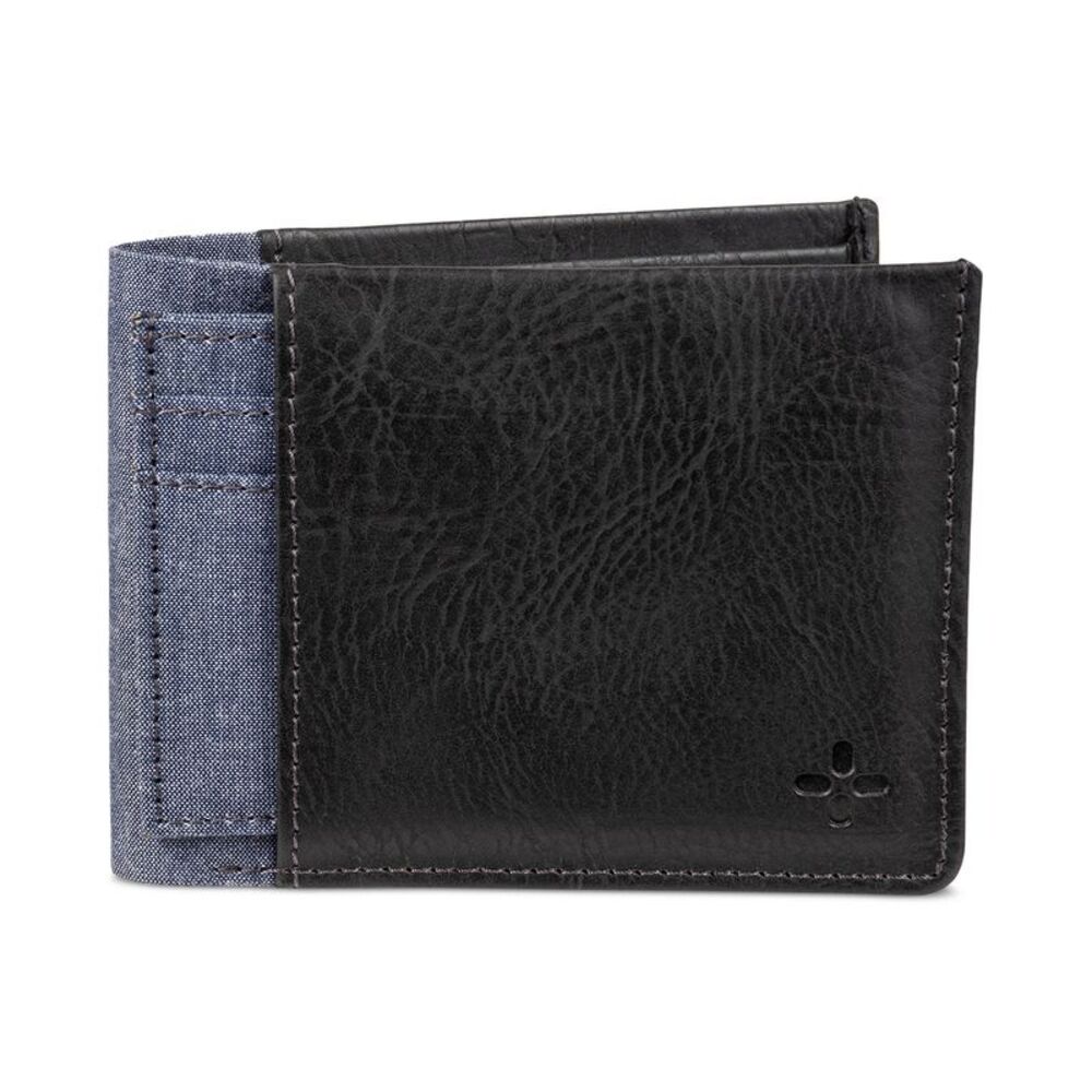 Sun + Stone Men's Mixed-Media Slim-Fold Wallet & Card Case